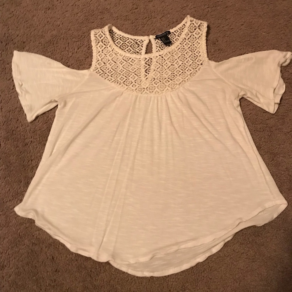 Off the shoulder lacey top